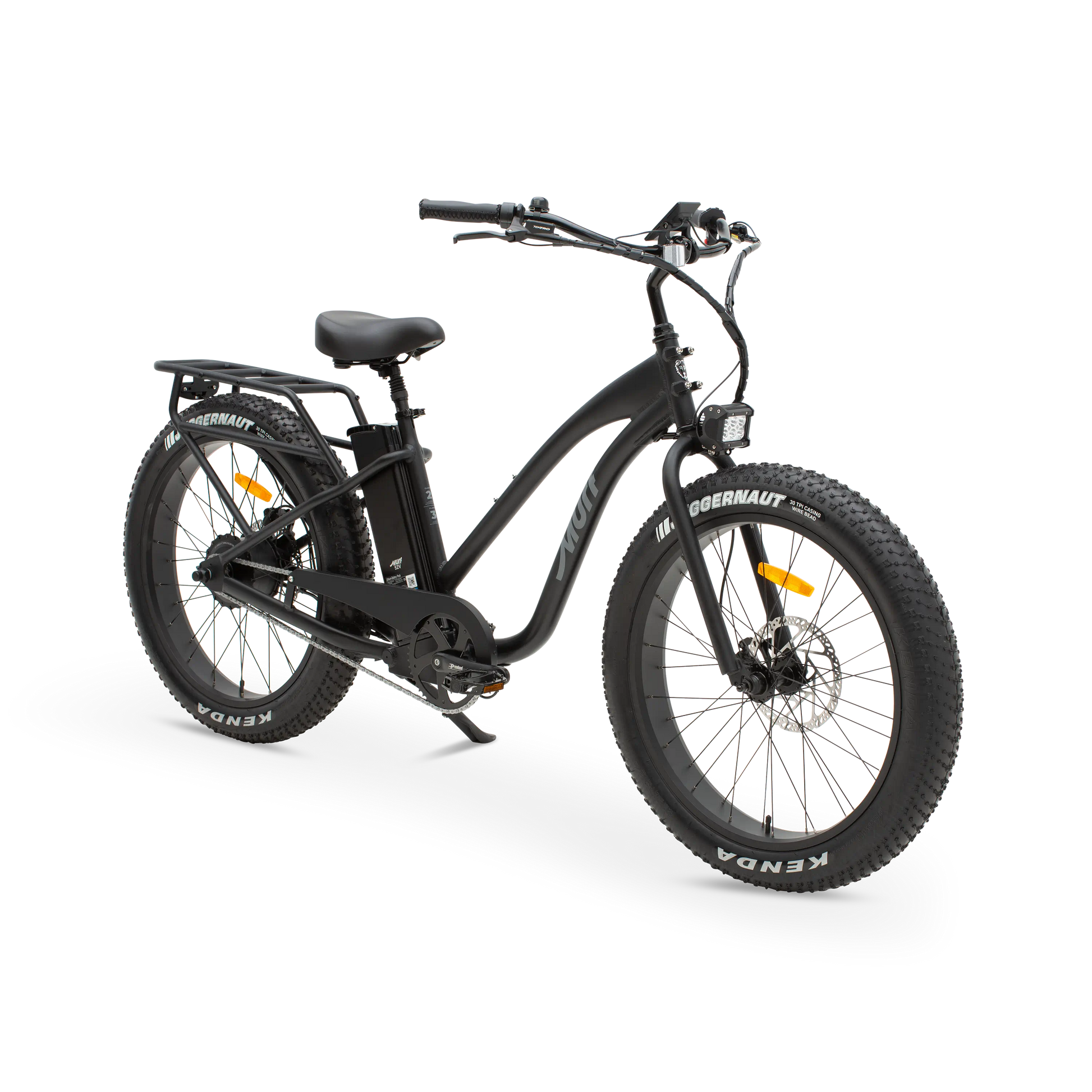 The Alpha Murf Step Through electric bike in black.