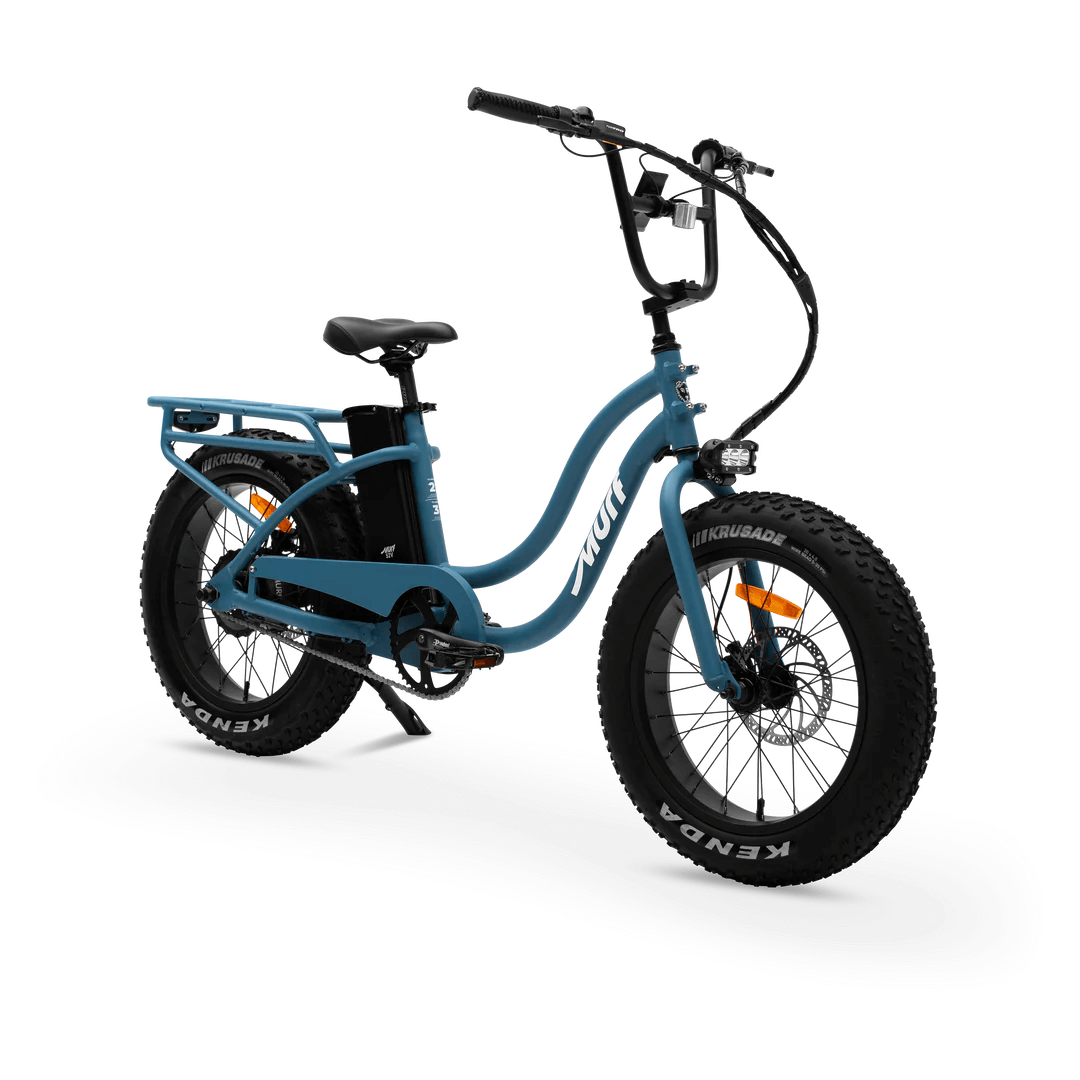 Blue electric bike