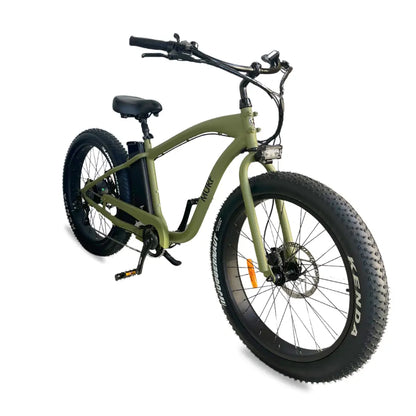 Fat Murf fat tyre electric bike in the colour jungle green.