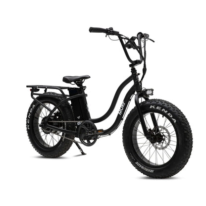 Murf's Higgs step thru electric bike in black.